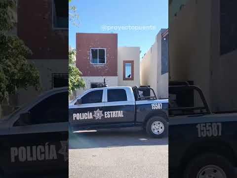 Así quedó la vivienda donde ocurrió ataque arado al sur de Hermosillo