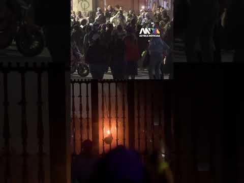 Gasean a reportera de Azteca Noticias durante la marcha del #8M