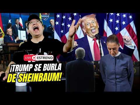 TRUMP se BURLA e IMITA a CLAUDIA y suelta DEMOLEDOR golpe: "Ella me pidió NO COMBATIR a los C4RTELES