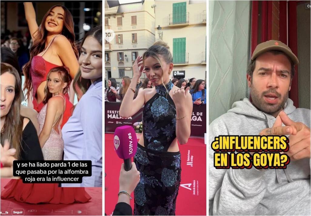 Influencers eclipsan a actores en Goya y Festival de Málaga