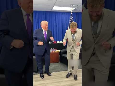 Trump y Jake Paul bailan el singular paso del presidente.#Latinus #InformaciónParaTi