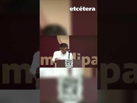 Américo Villarreal muestra su visa