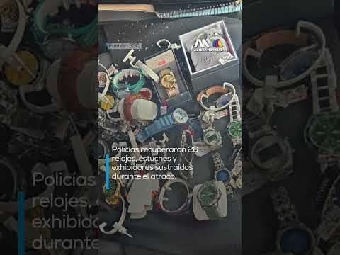 SSC detiene a tres jóvenes armados tras atraco en Coyoacán; recuperan relojes y arma asegurada