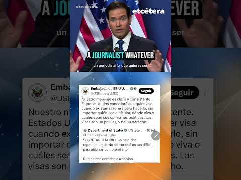Las visas son un privilegio no un derecho, responde la Embajada de EEUU a la 4T